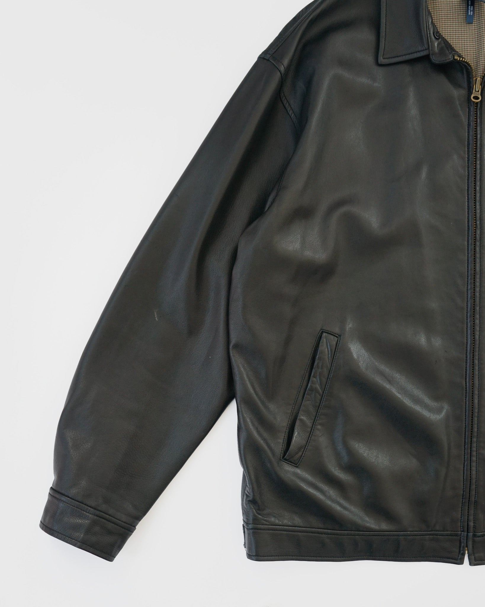 Ralph Lauren - Lamb Leather Zip-Up Jacket