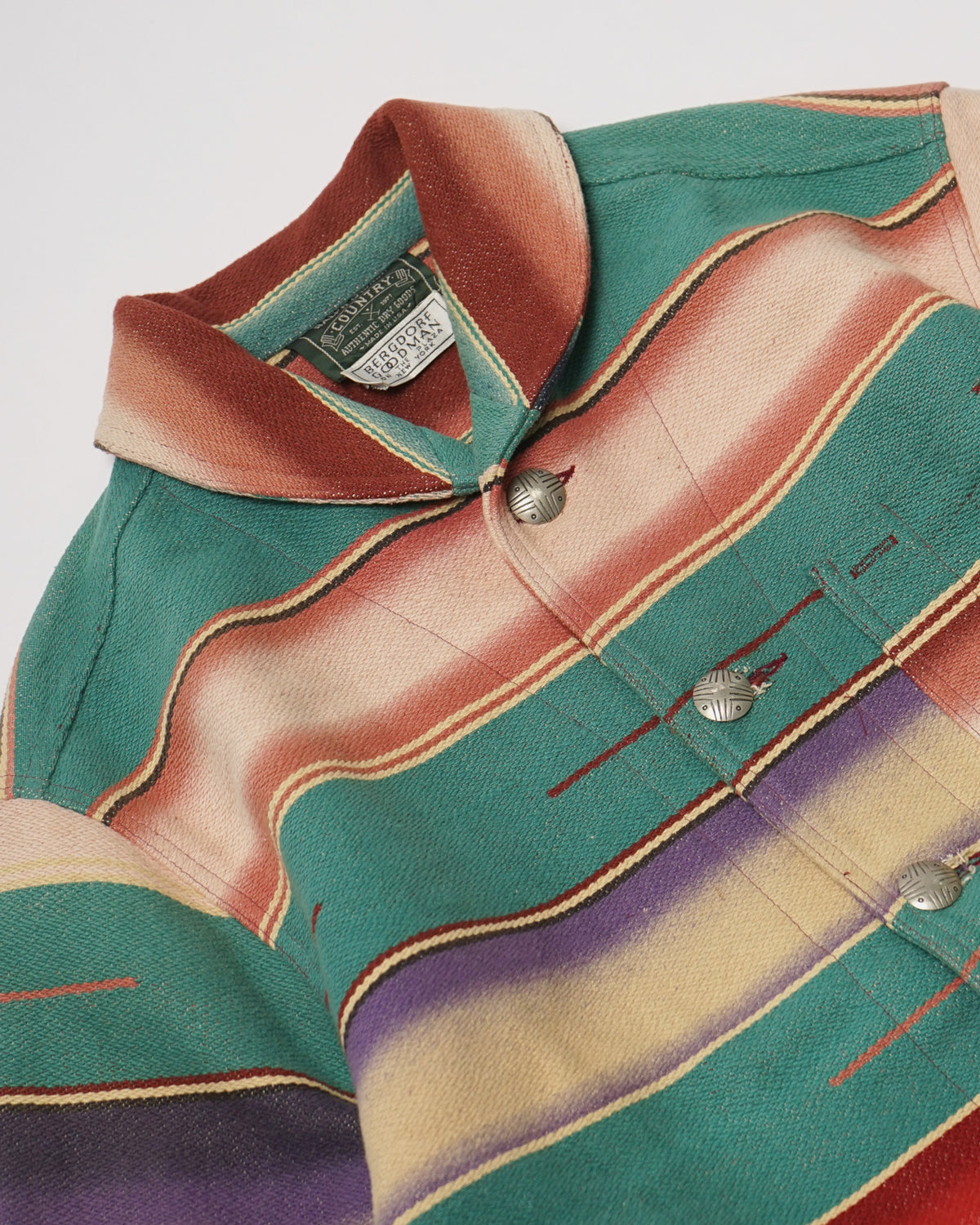 Country for Bergdorf Goodman Native Patterned Shawl Jacket