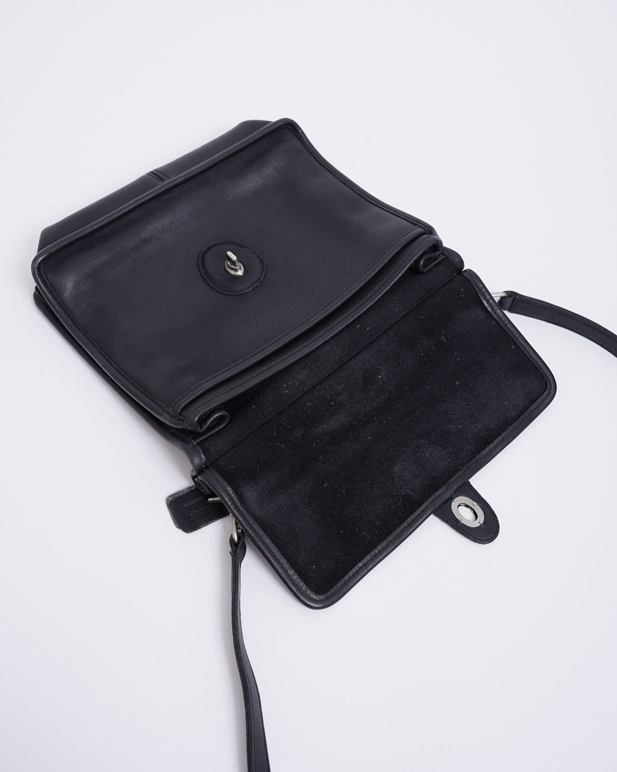 Black Leather Shoulder Bag