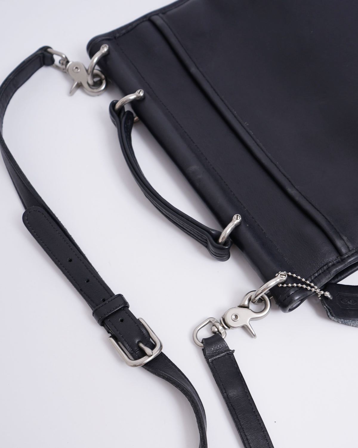 Black Leather Shoulder Bag