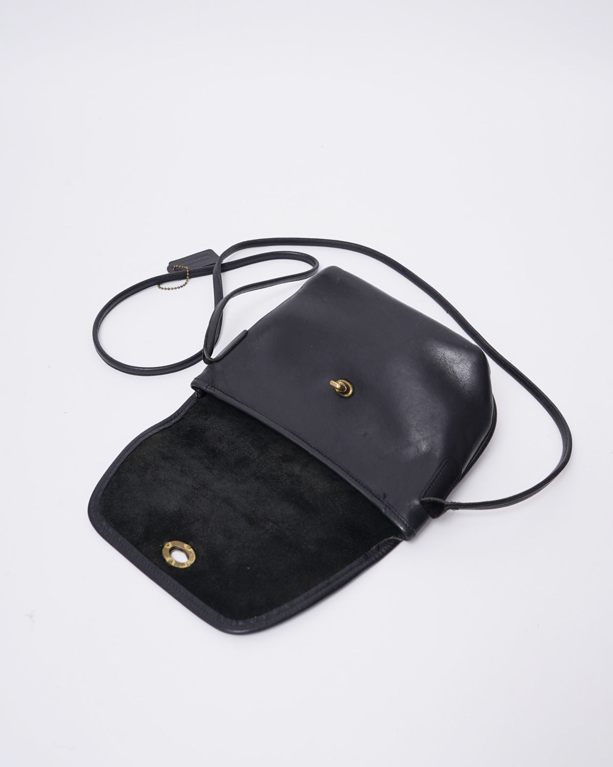 Black Leather Shoulder Bag
