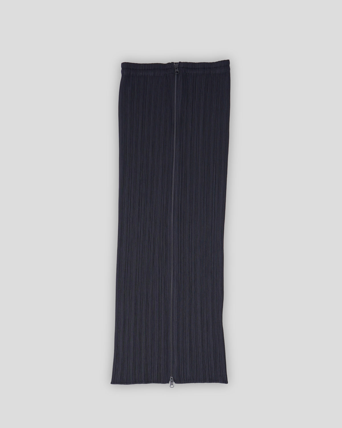 Pleats Please Front Zip Long Skirt