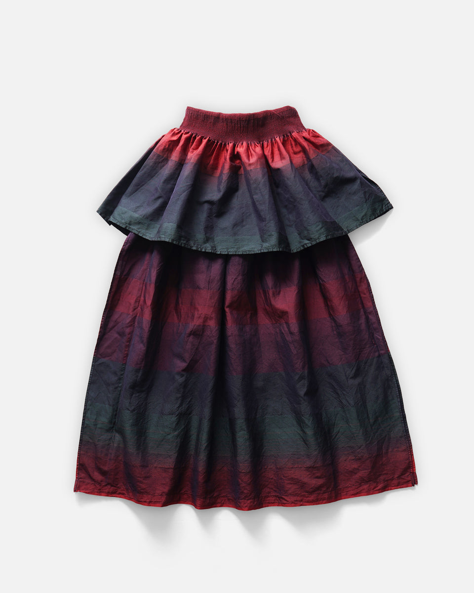スカート 2000 ISSEY MIYAKE archive Layered Skirt A-POC ISSEY MIYAKE Cotton Layered Skirt Made in Japan – Front