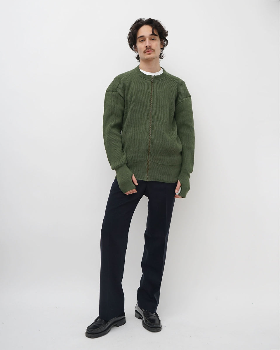 YOKE 24SS RIB ZIP UP CARDIGAN SIZE：2 2024 YOKE RIB ZIP-UP