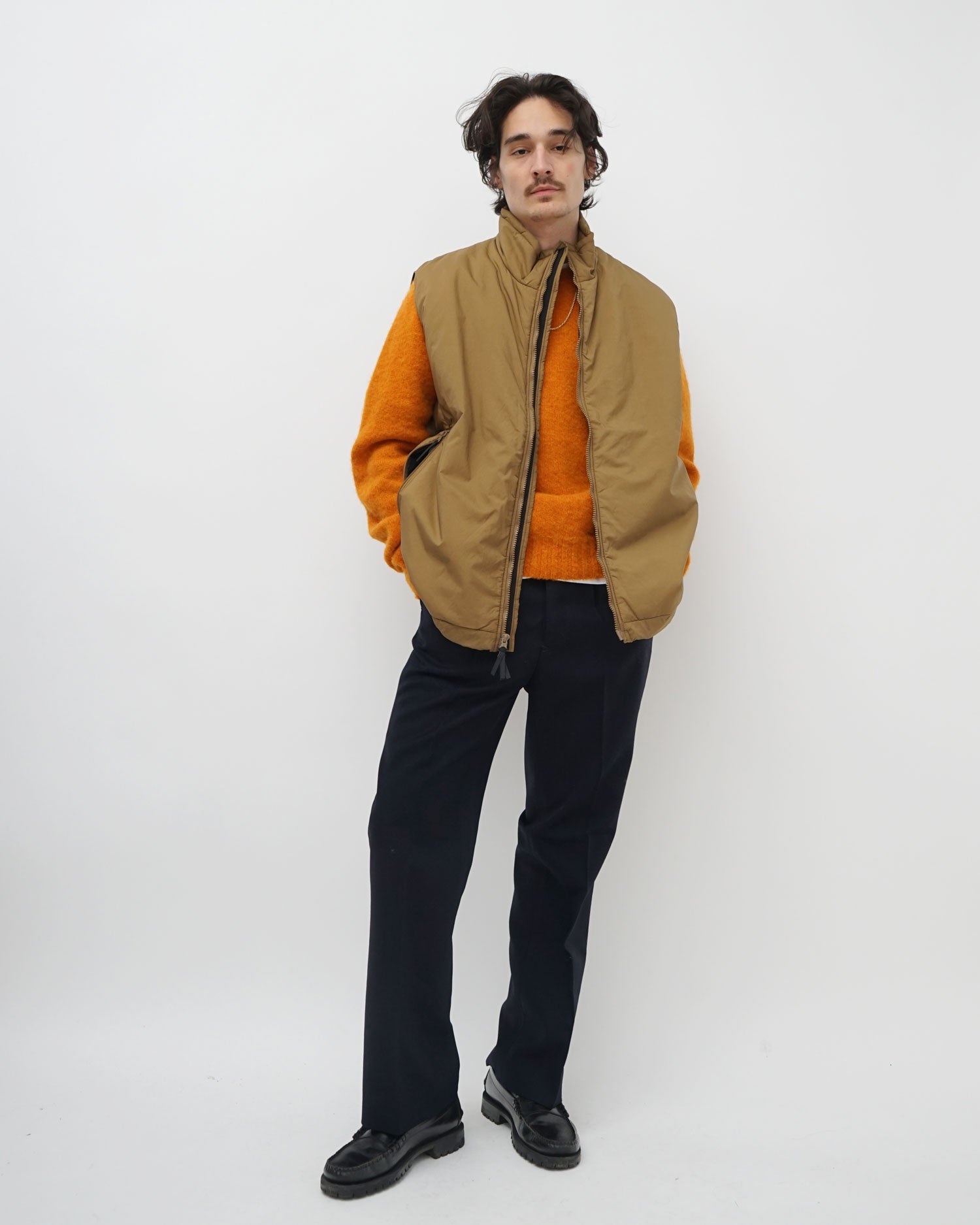 FGS Originals - Brushed Shetland Sweater Crew Neck / Orange