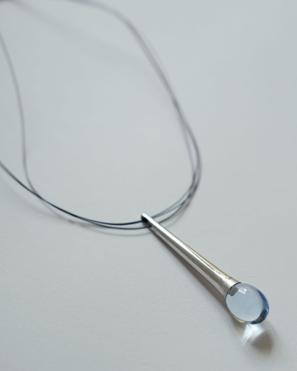 Chrystal Glass Teardrop Necklace