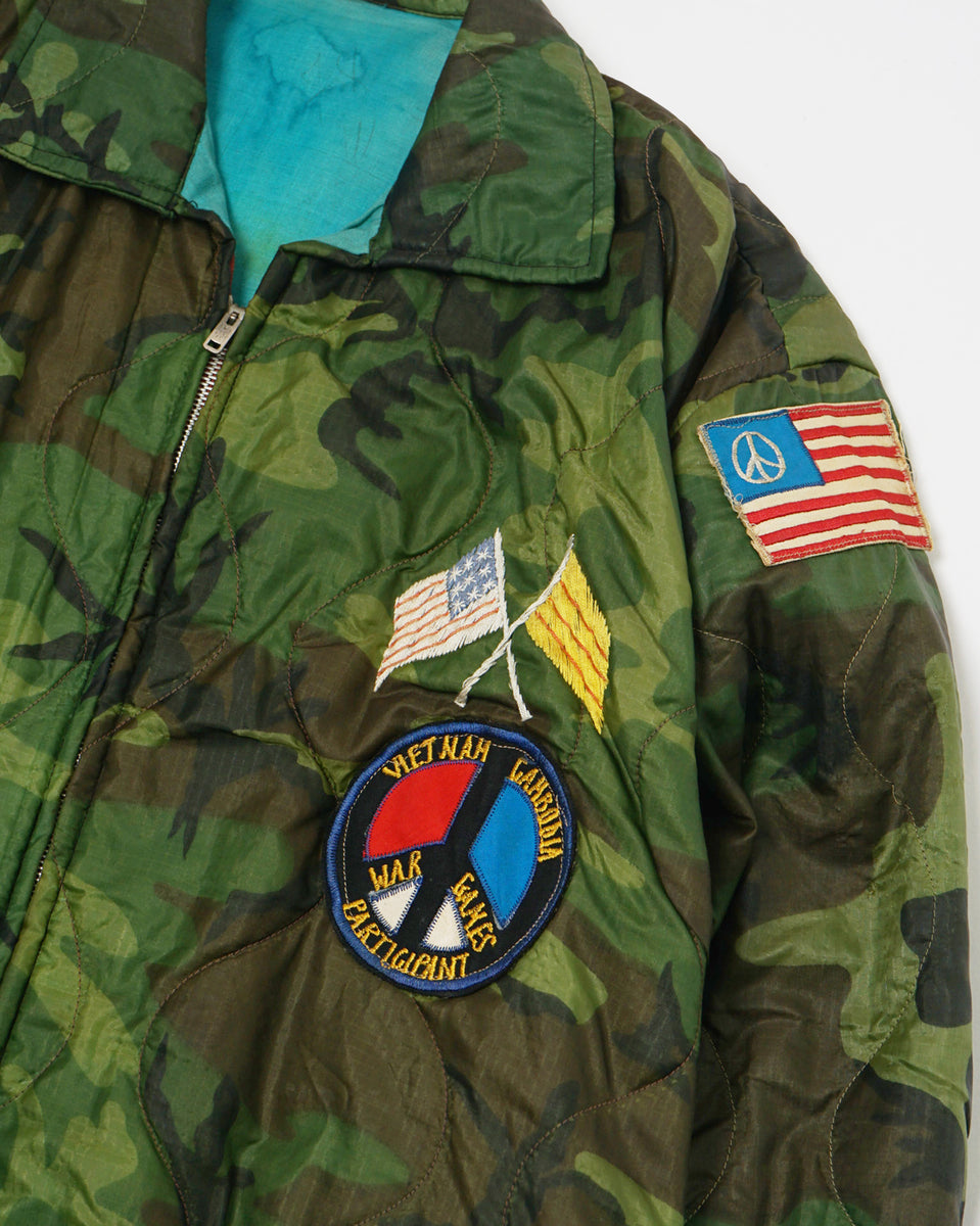 【✦✦✦再販受注分✦✦ovy✦Military✦coat✦✦size✦L✦✦✦】 1970's US Army Embroidered Quilting Jacket – Front General Store