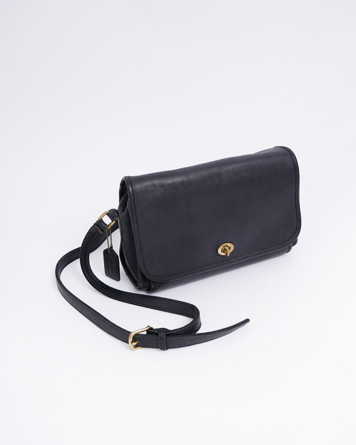 Black Leather Shoulder Bag