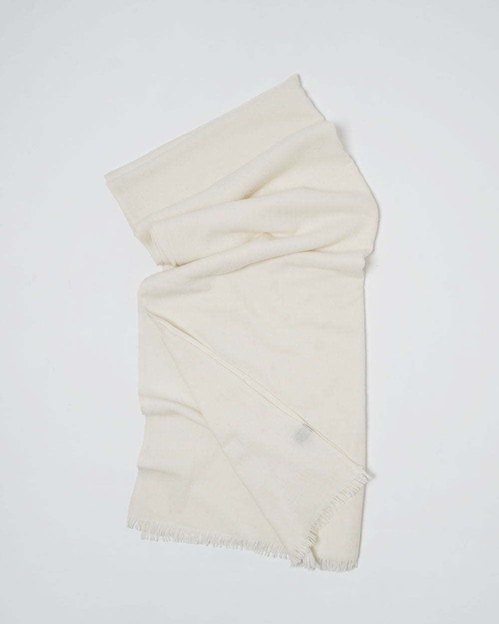Hudson Scarf Cotton Wool / White