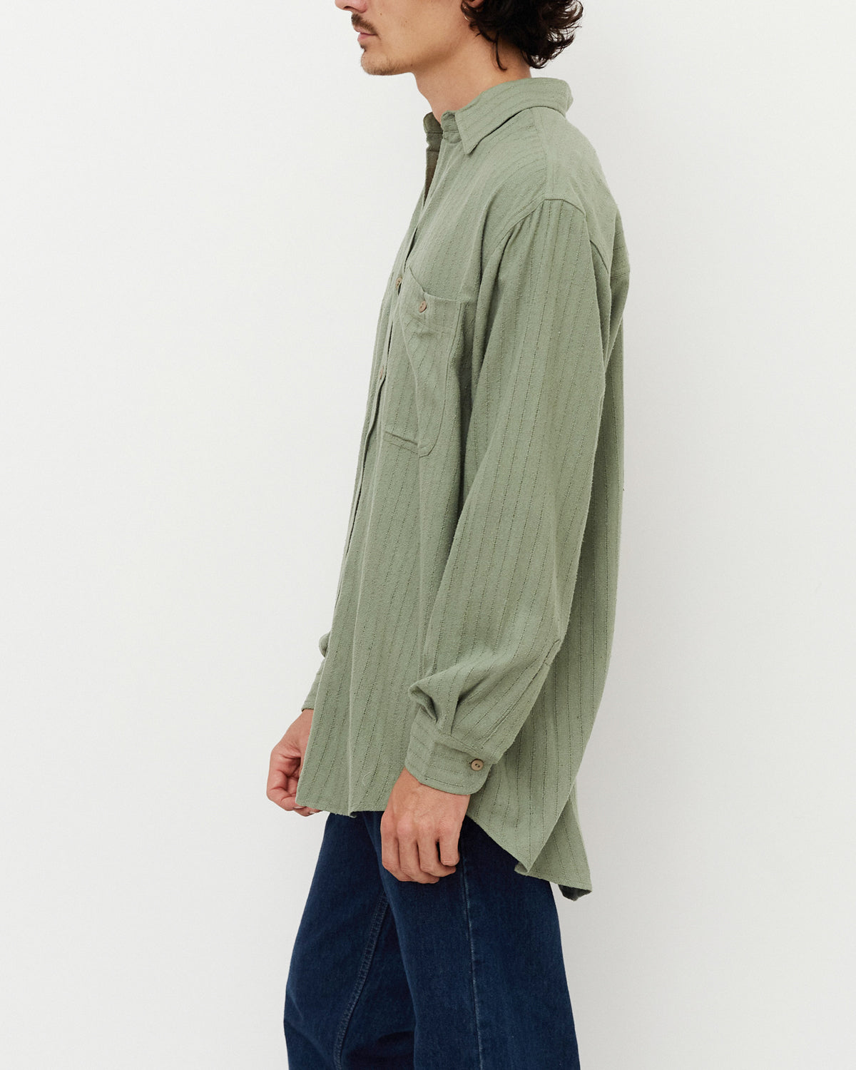 Silk Shirt / Mint Green