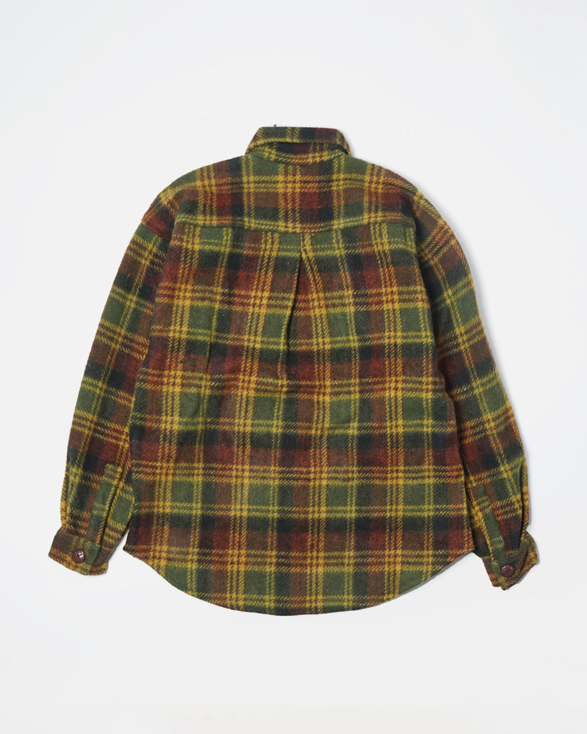Plaid Wool Shirt / Yellow
