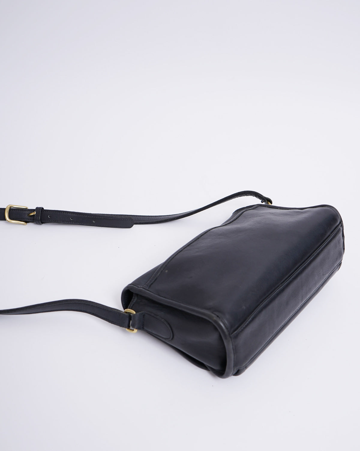 Black Leather Shoulder Bag
