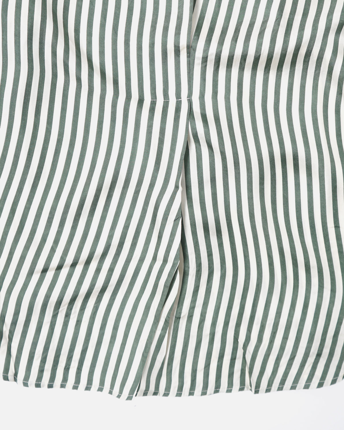 Stripe Silk Shirt / Green