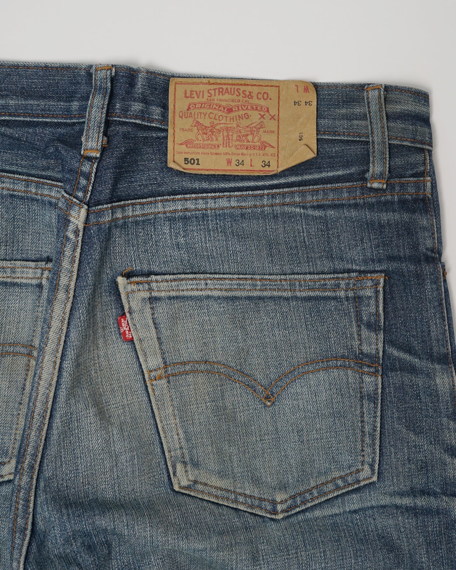 501XX Straight Fit Denim Pants