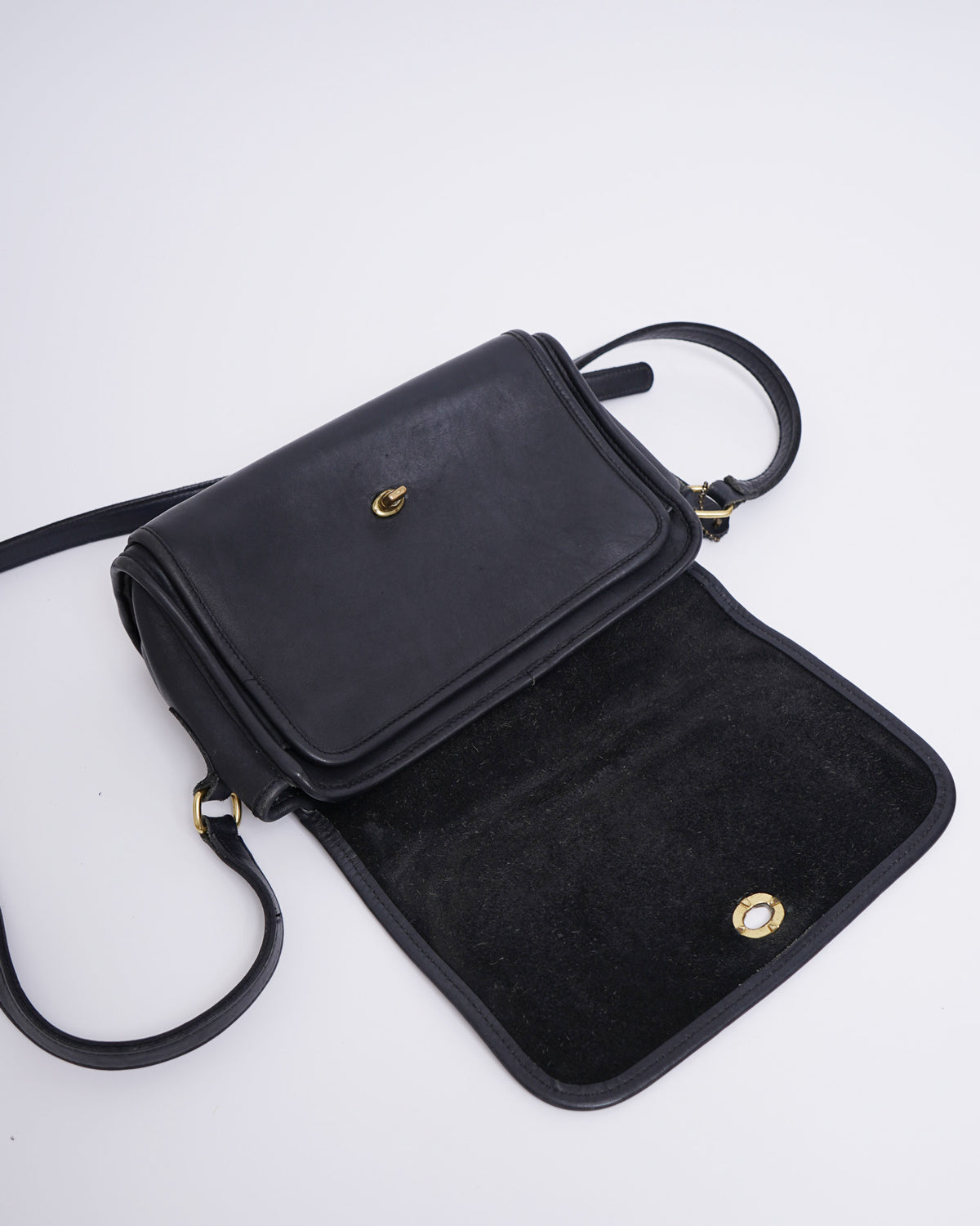 Black Leather Shoulder Bag
