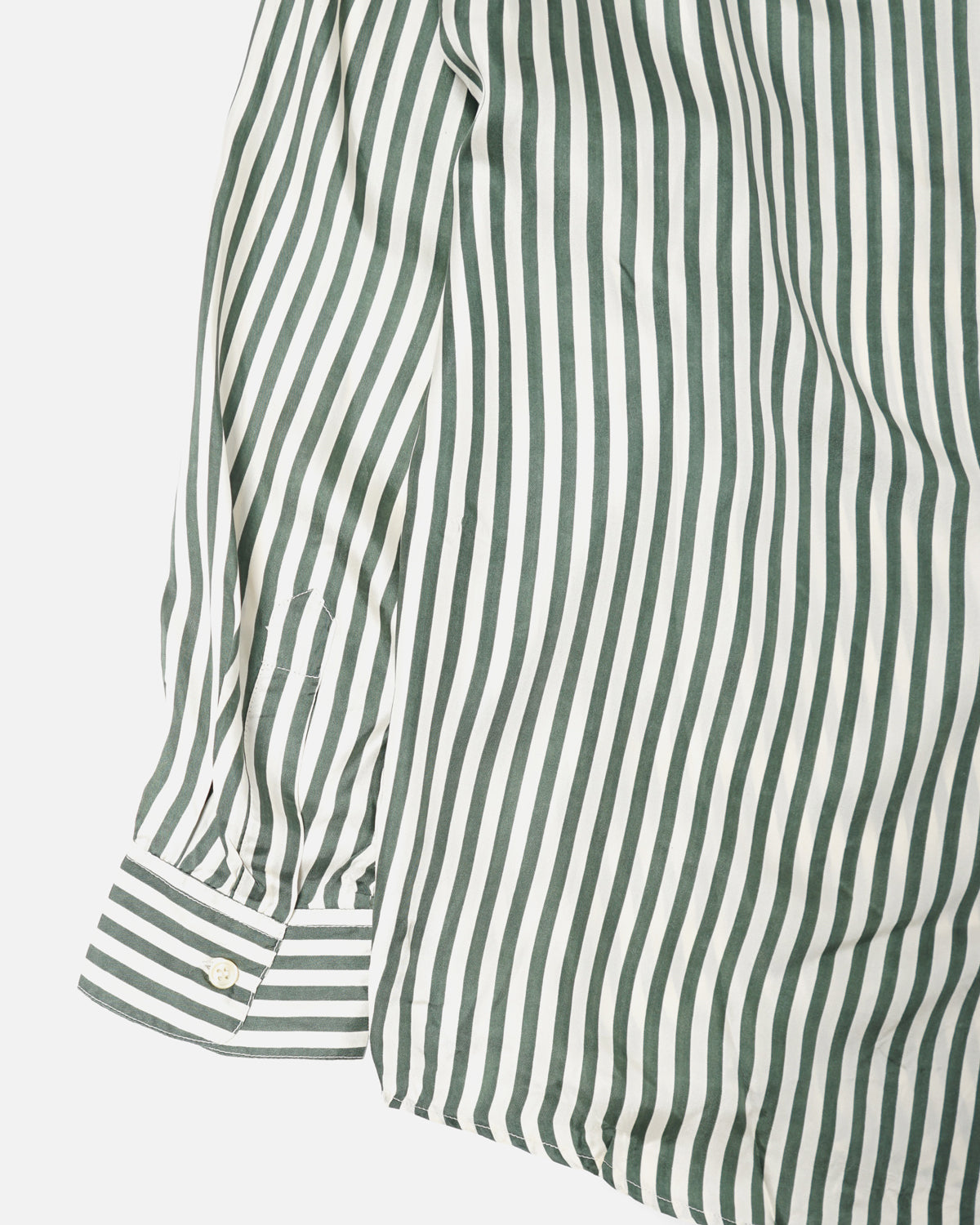 Stripe Silk Shirt / Green