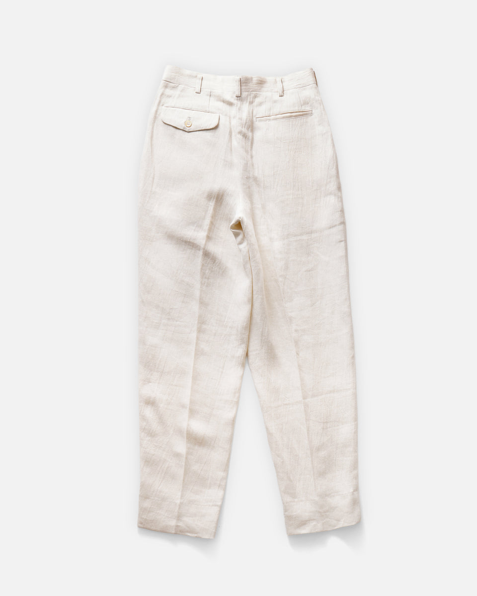 COMME des GARÇONS HOMME Linen Slacks Made in Japan – Front General