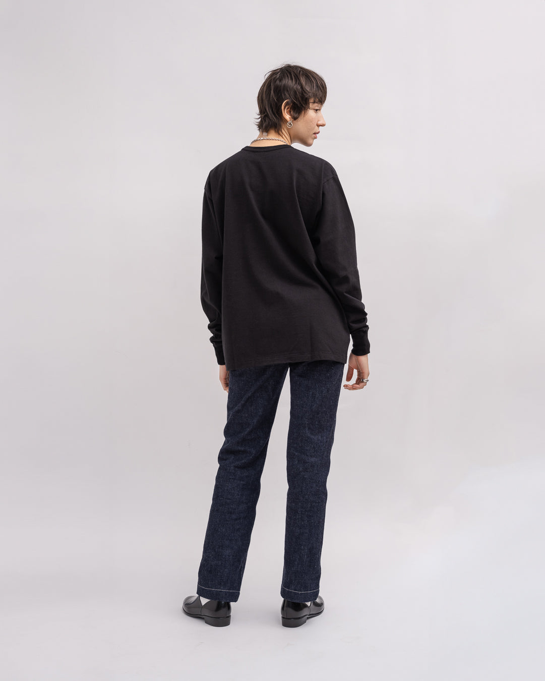 FGS Originals - Heavy-weight Pocket Long Sleeve T-shirt / Black