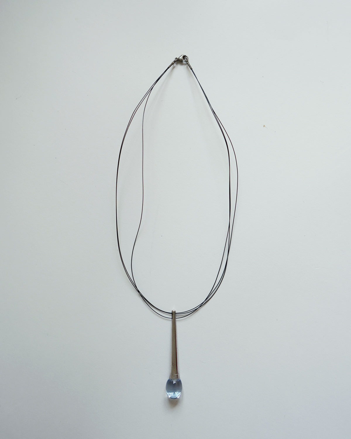 Chrystal Glass Teardrop Necklace