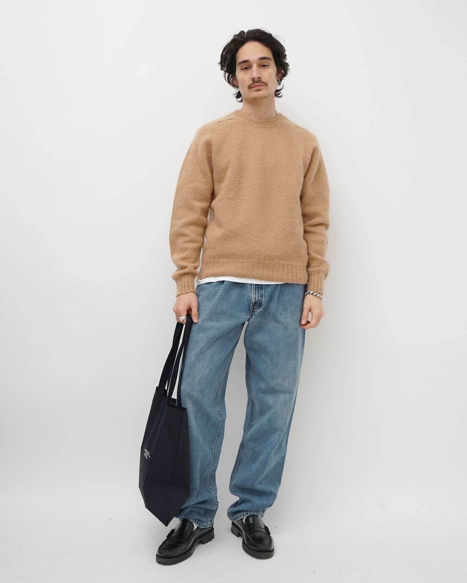 FGS Originals - Brushed Shetland Sweater Crew Neck / Beige