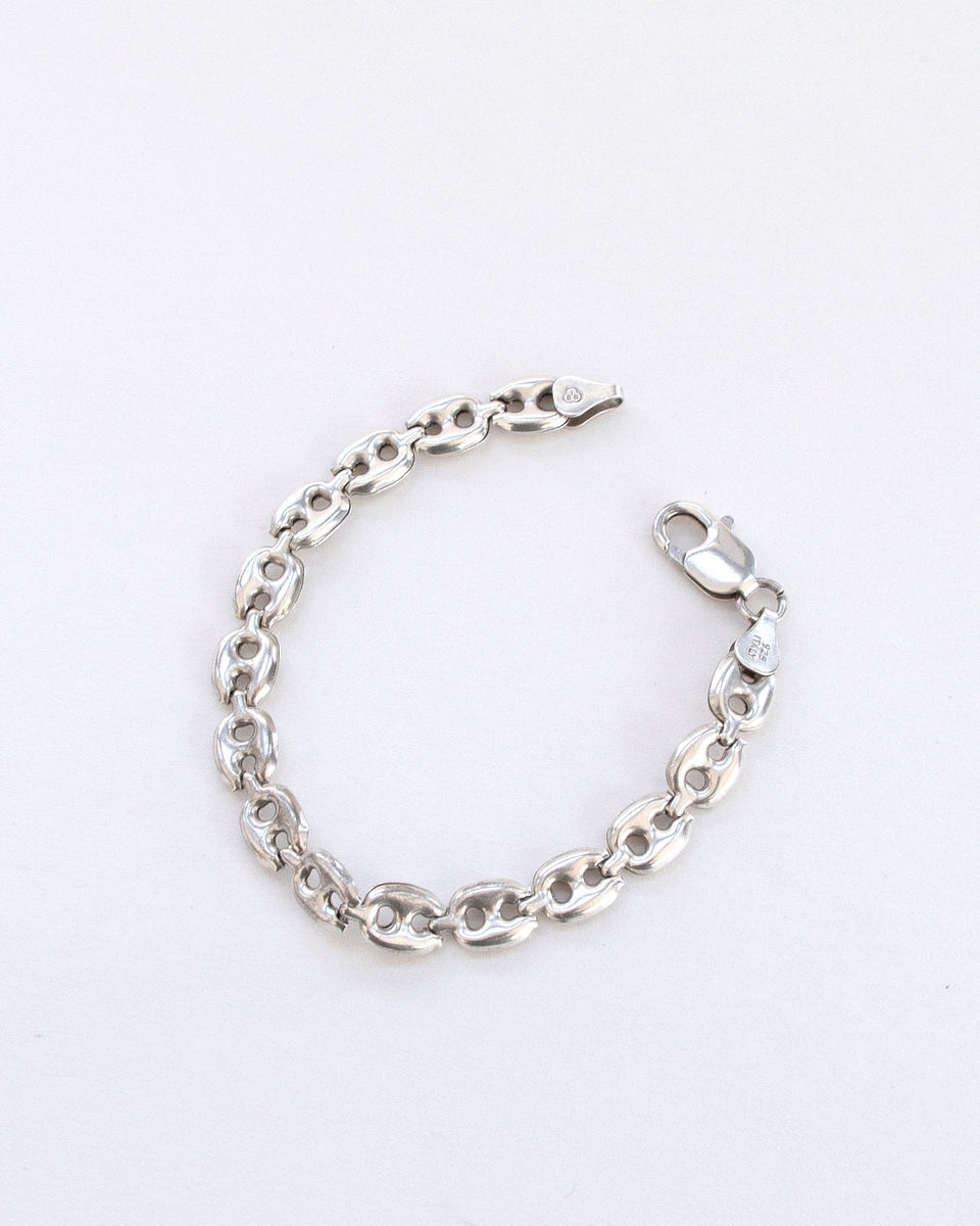 Silver Anchor Chain Bracelet – Front General Store