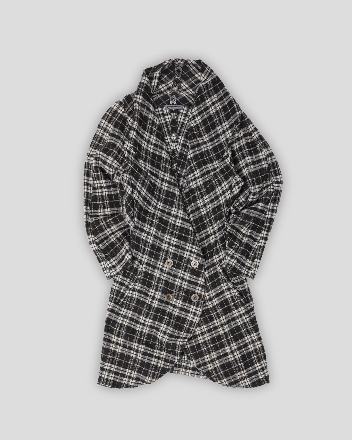 Wool Plaid Coat
