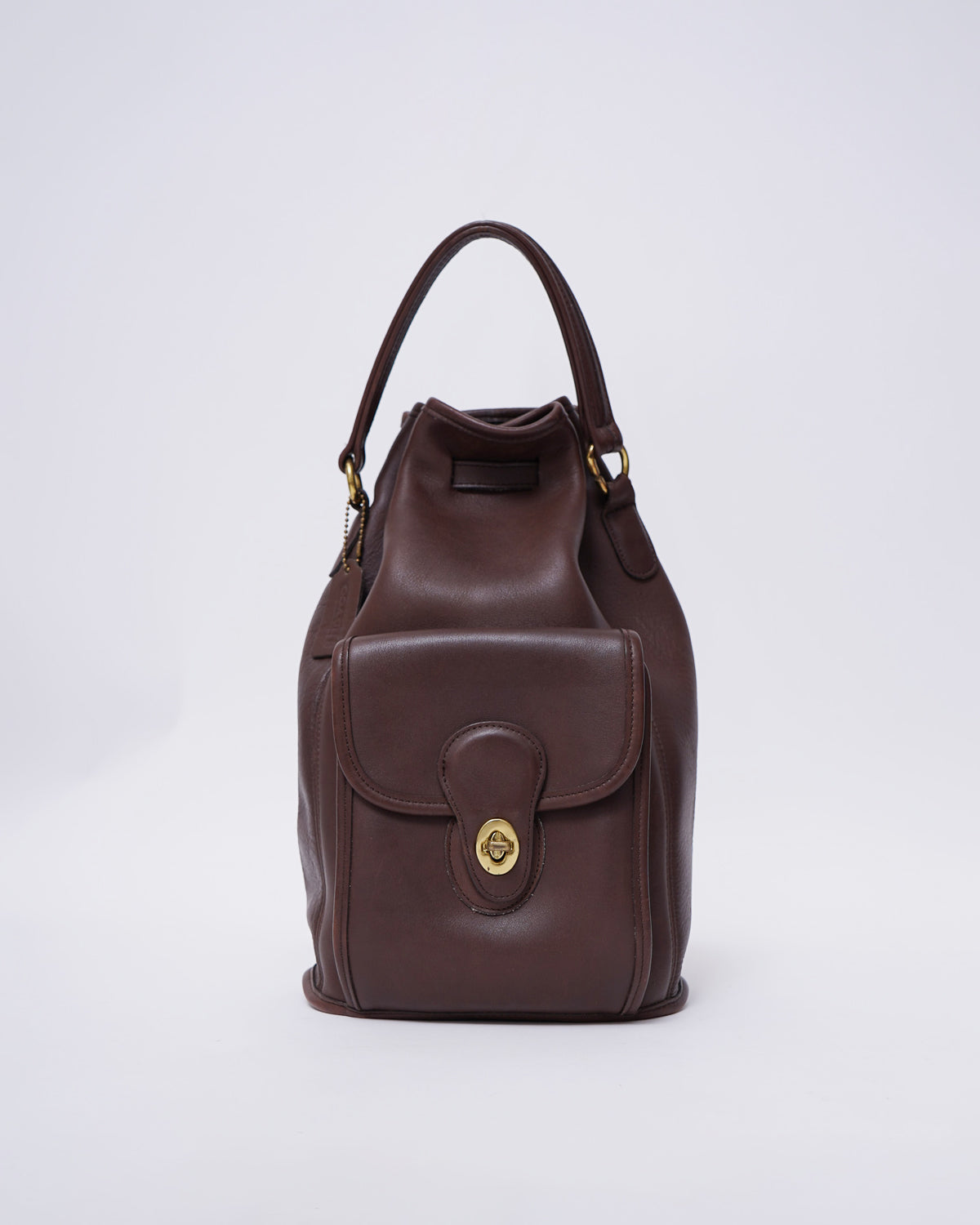 Brown Leather 2 Way Bag