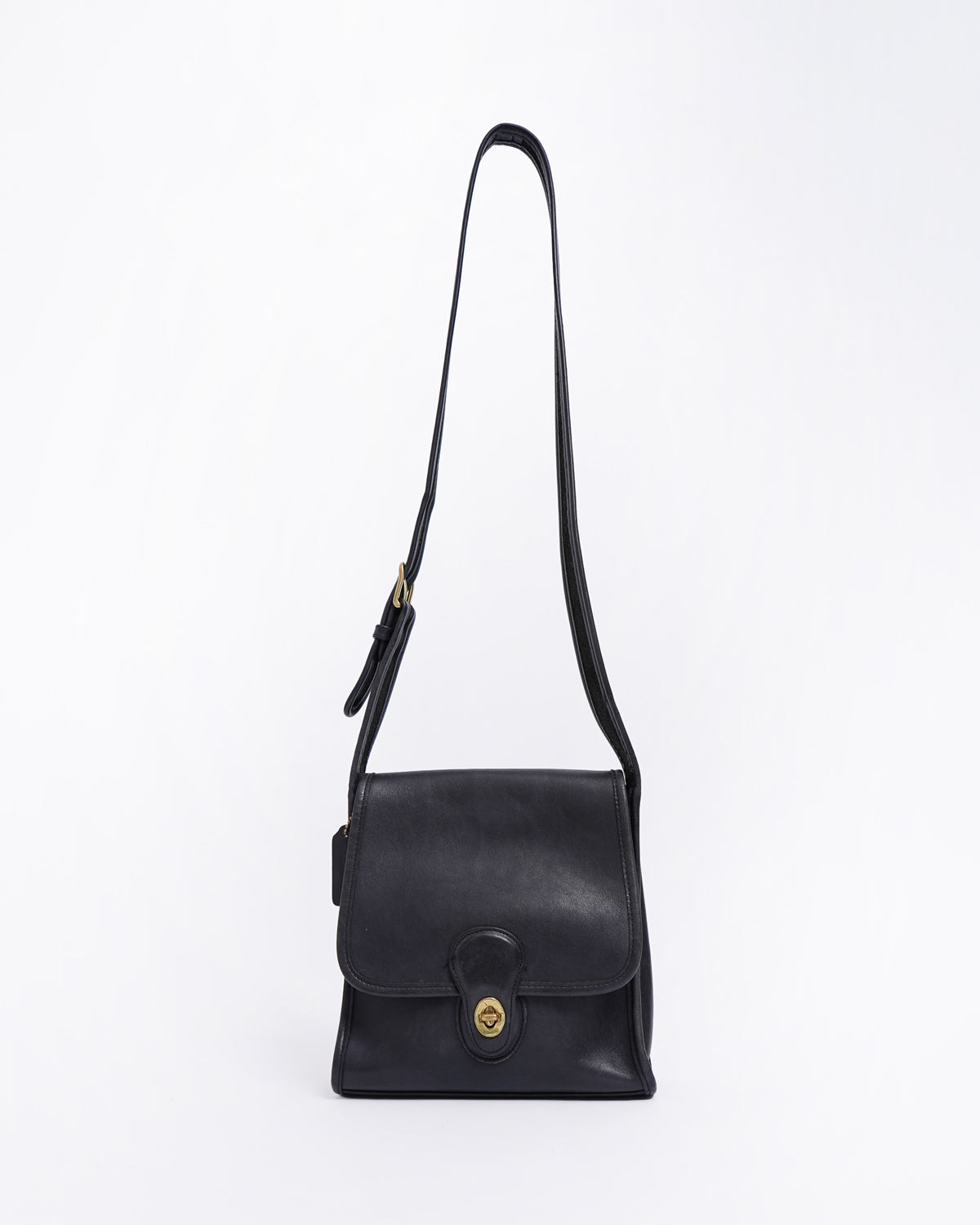 Black Leather Shoulder Bag
