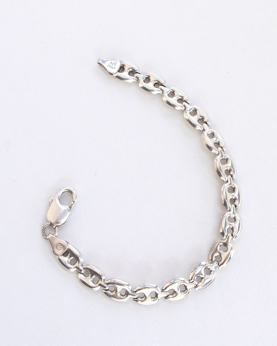 Silver Anchor Chain Bracelet – Front General Store