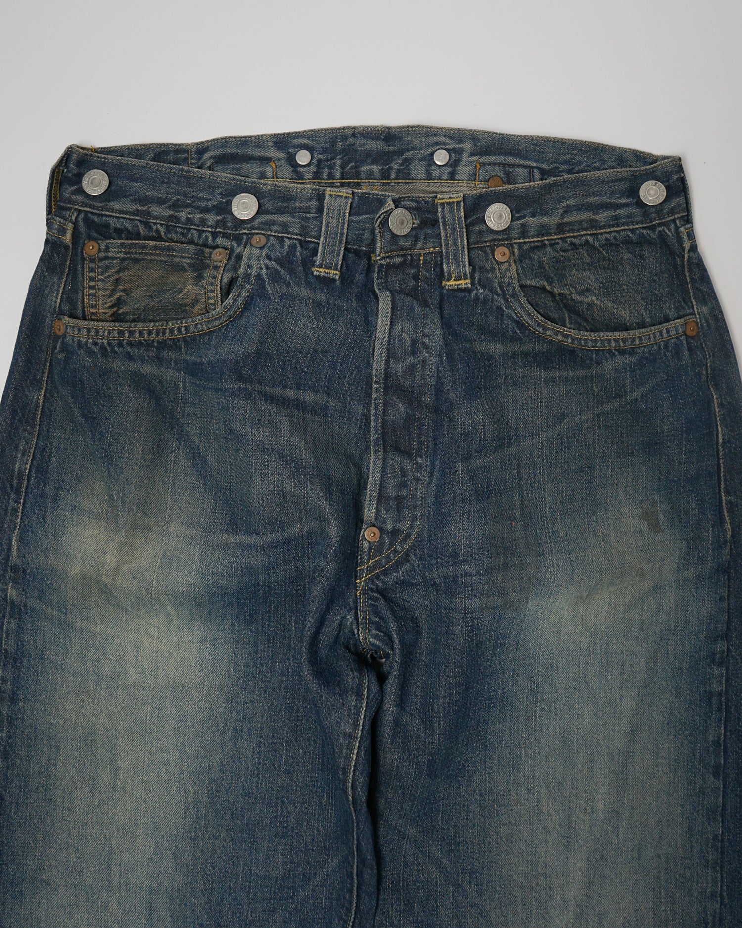 501XX Buckle Back Straight Fit Denim Pants