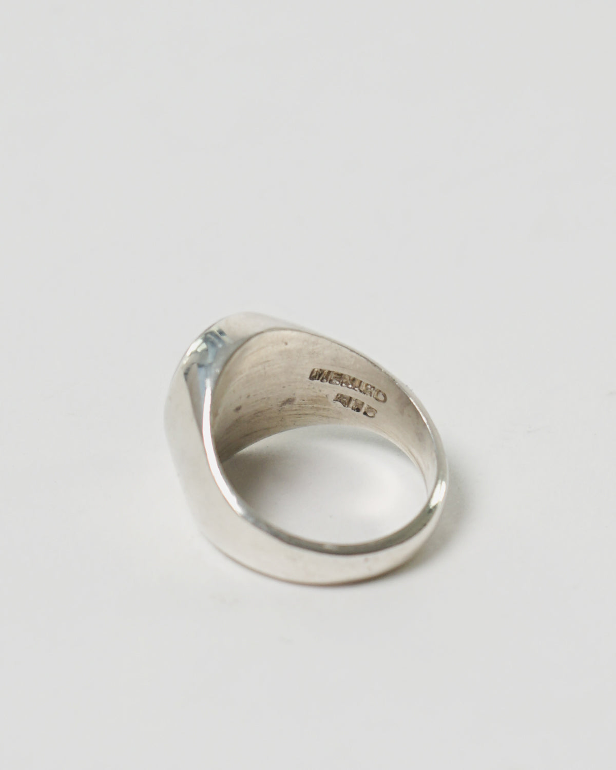 Silver x Onyx Signet Ring / size: 8