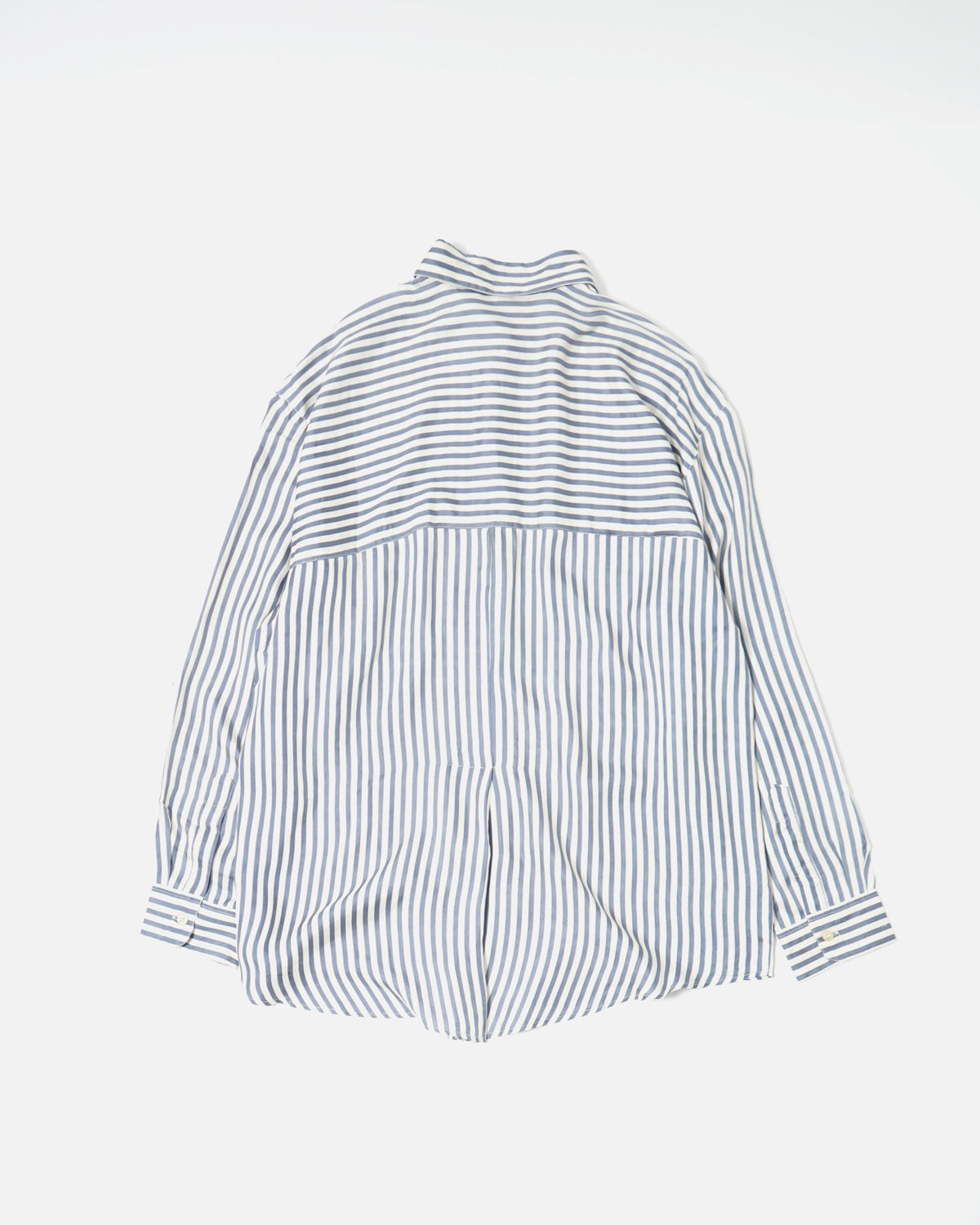Stripe Silk Shirt / Blue