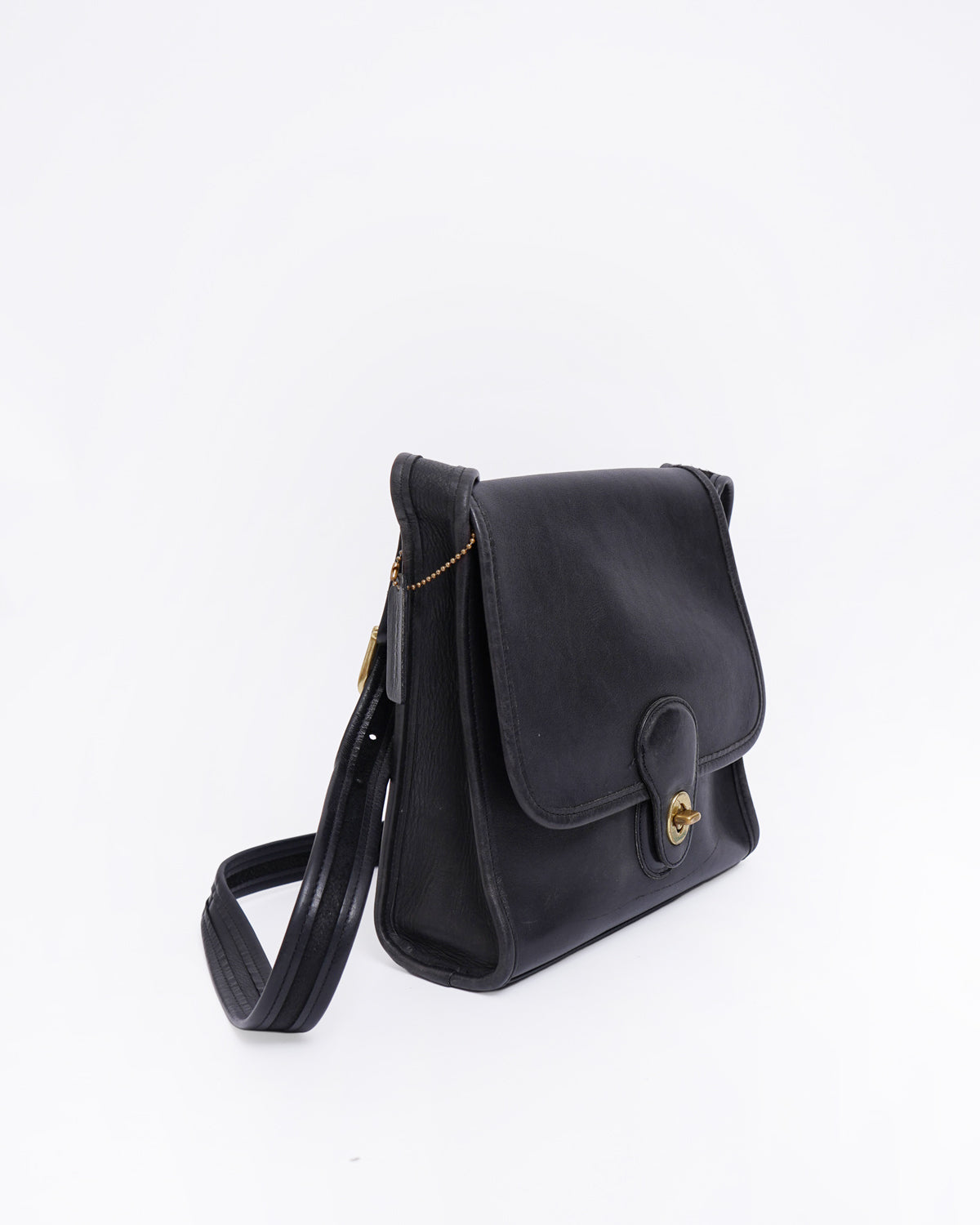 Black Leather Shoulder Bag