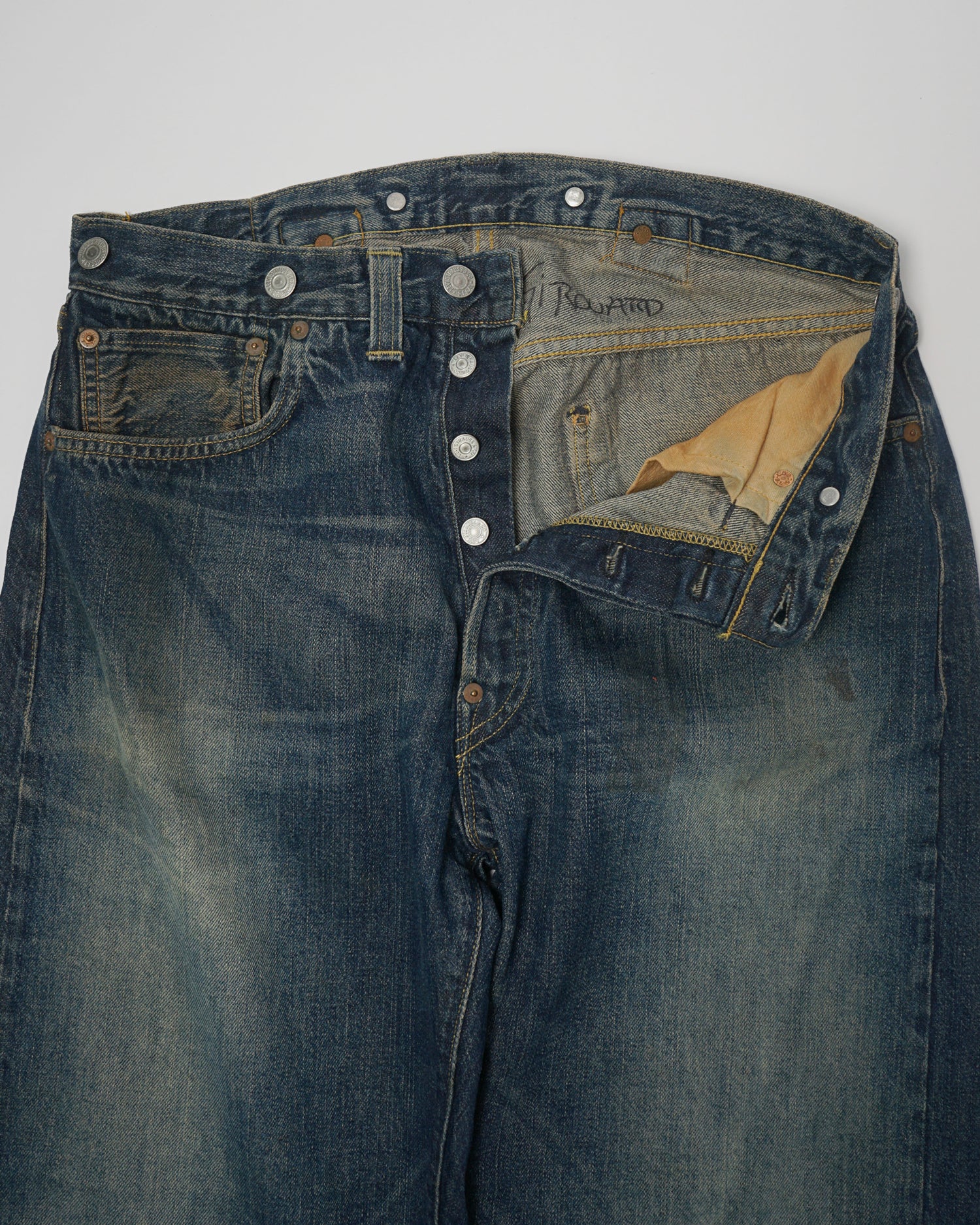 501XX Buckle Back Straight Fit Denim Pants