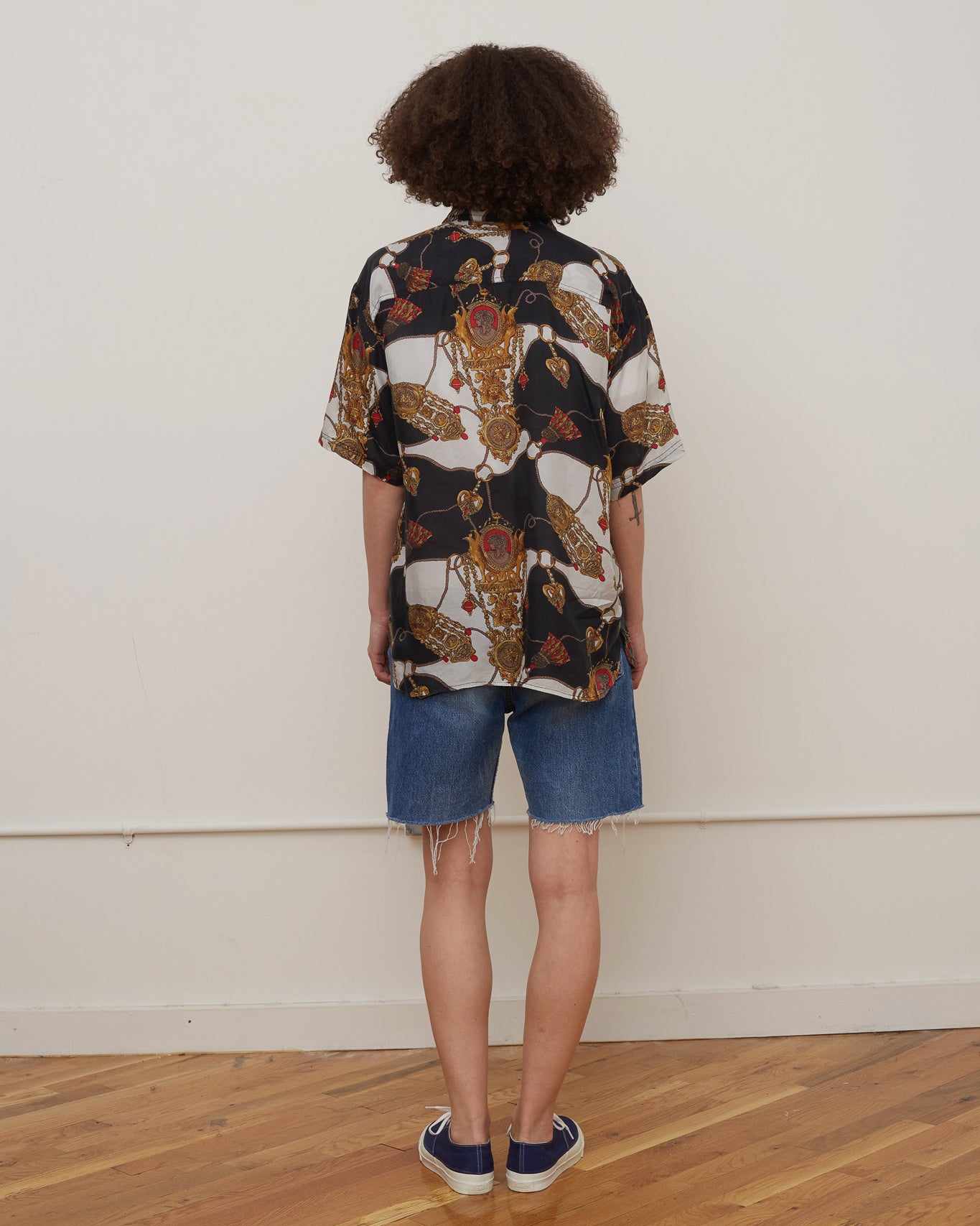 Silk shirts Short Sleeve Patterned / E