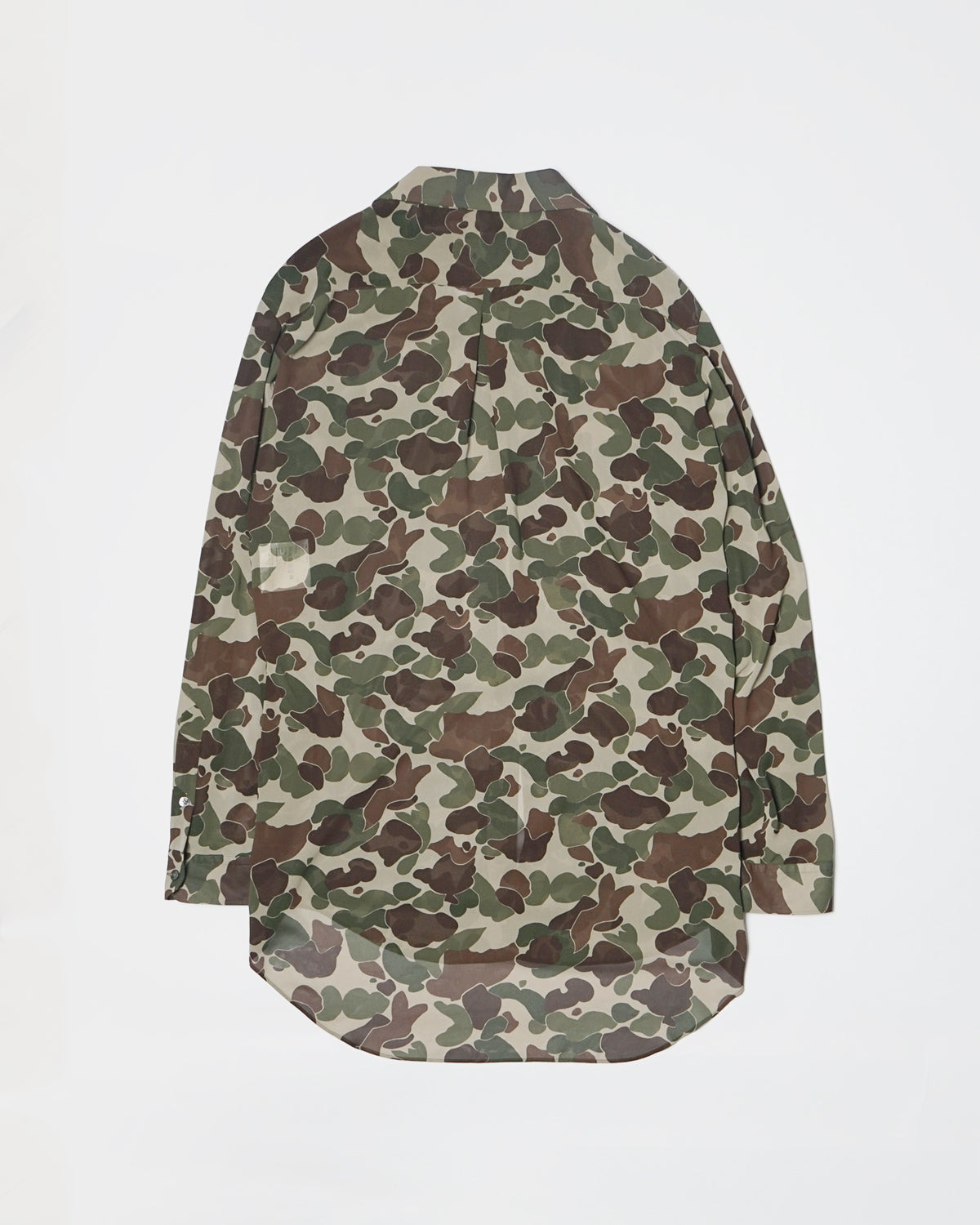 Junya Watanabe Camo Printed Sheer Shirt