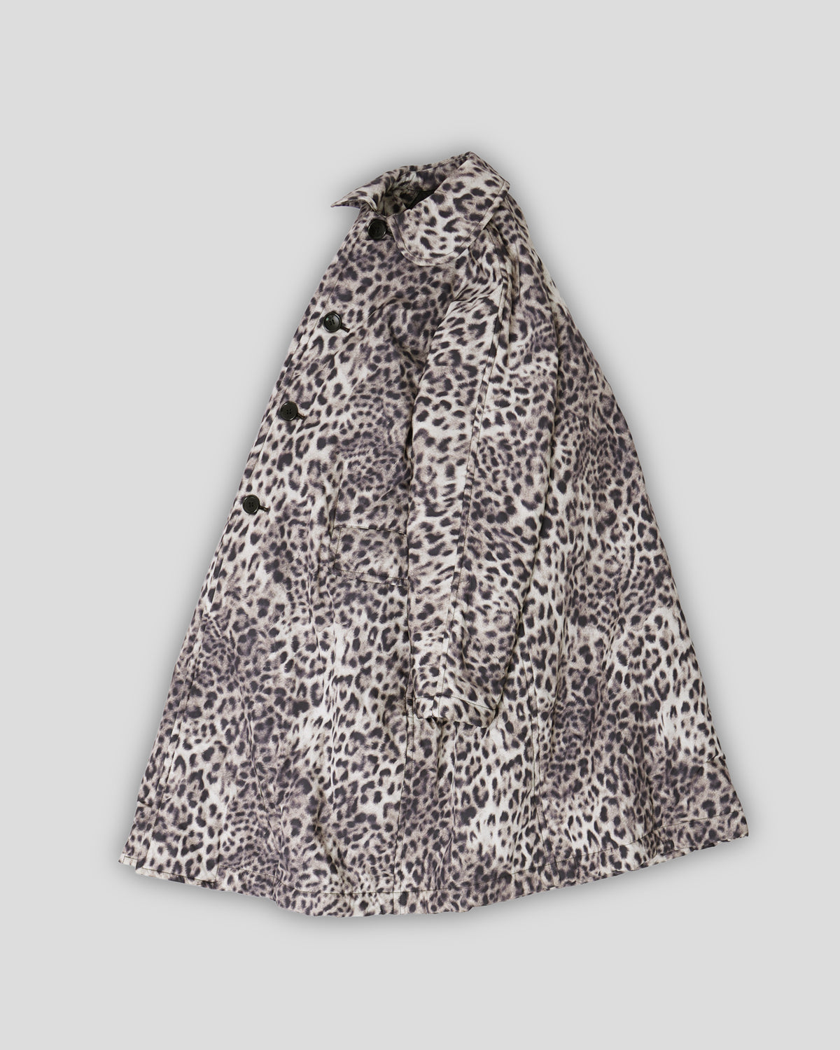 Leopard Printed Padded Coat