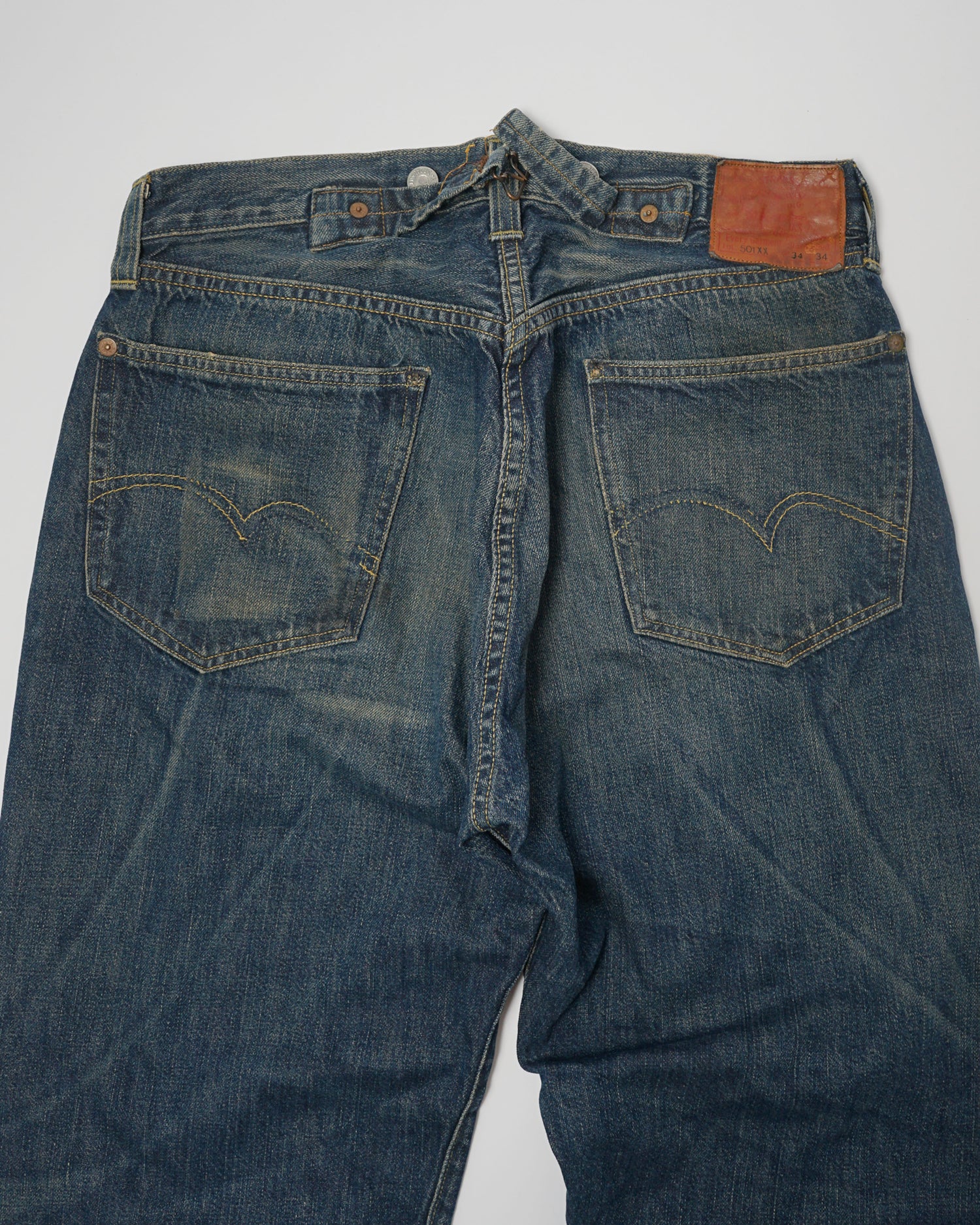 501XX Buckle Back Straight Fit Denim Pants