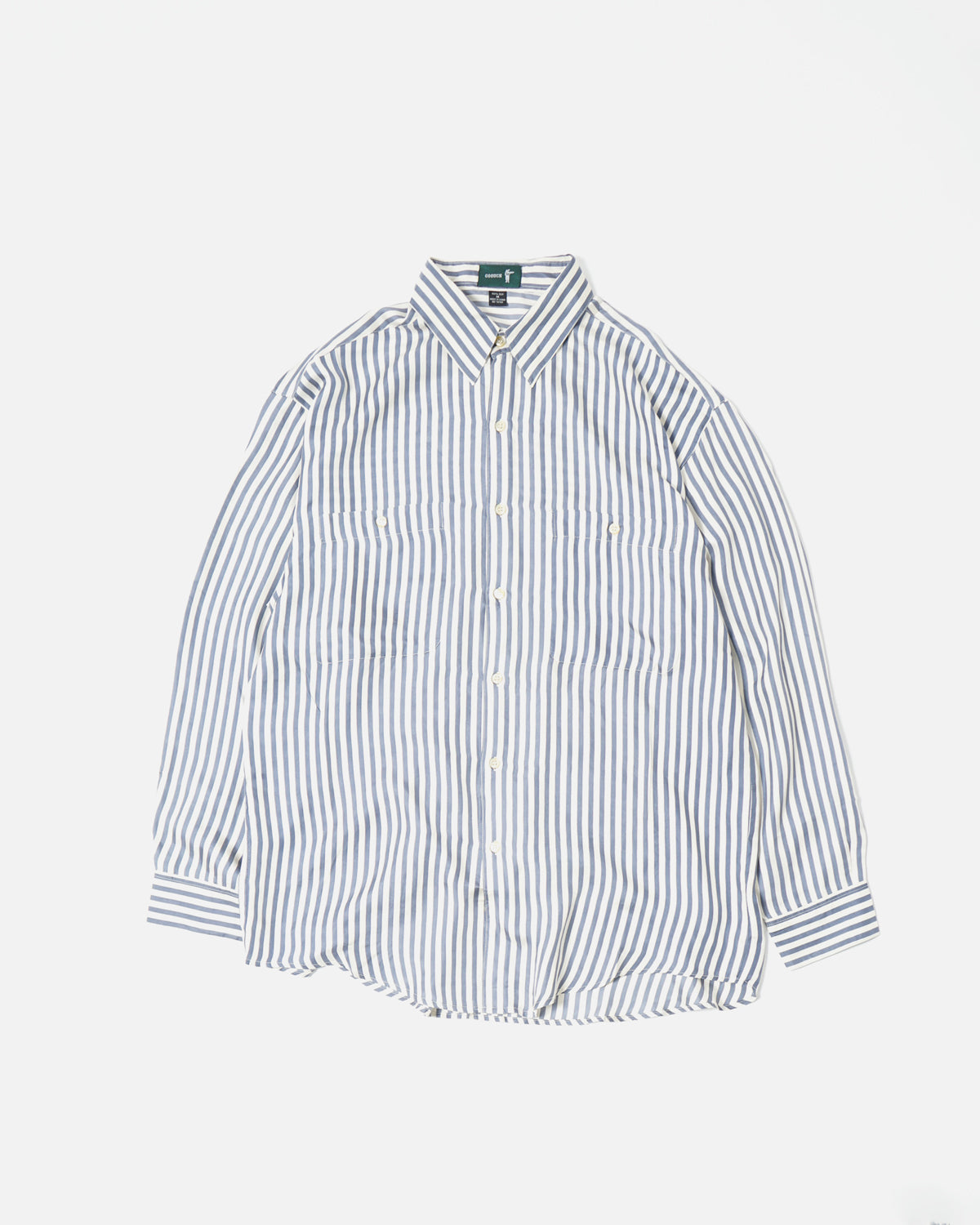 Stripe Silk Shirt / Blue