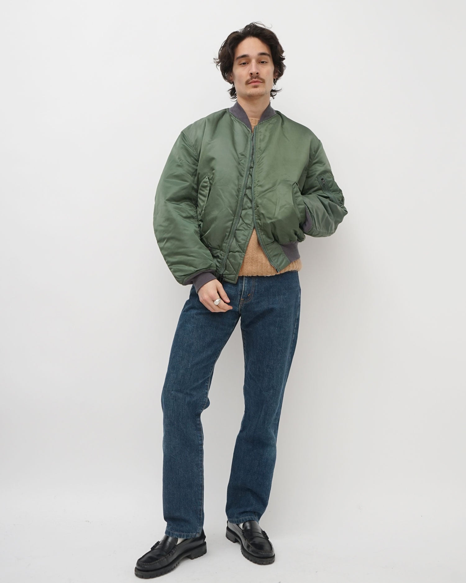 502 Wide Straight Denim Pants / size: 32