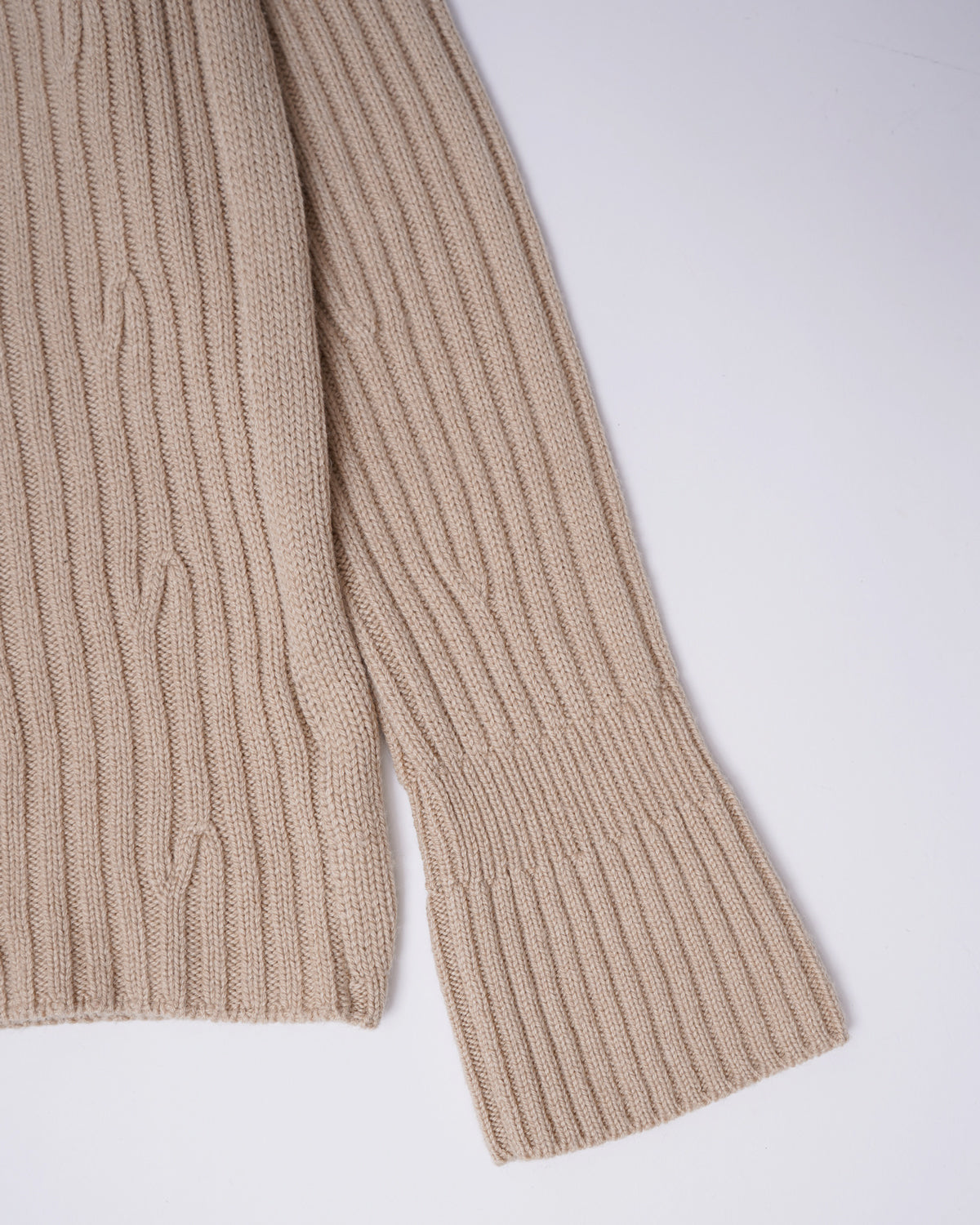 Camelhair Rib Knitted Sweater