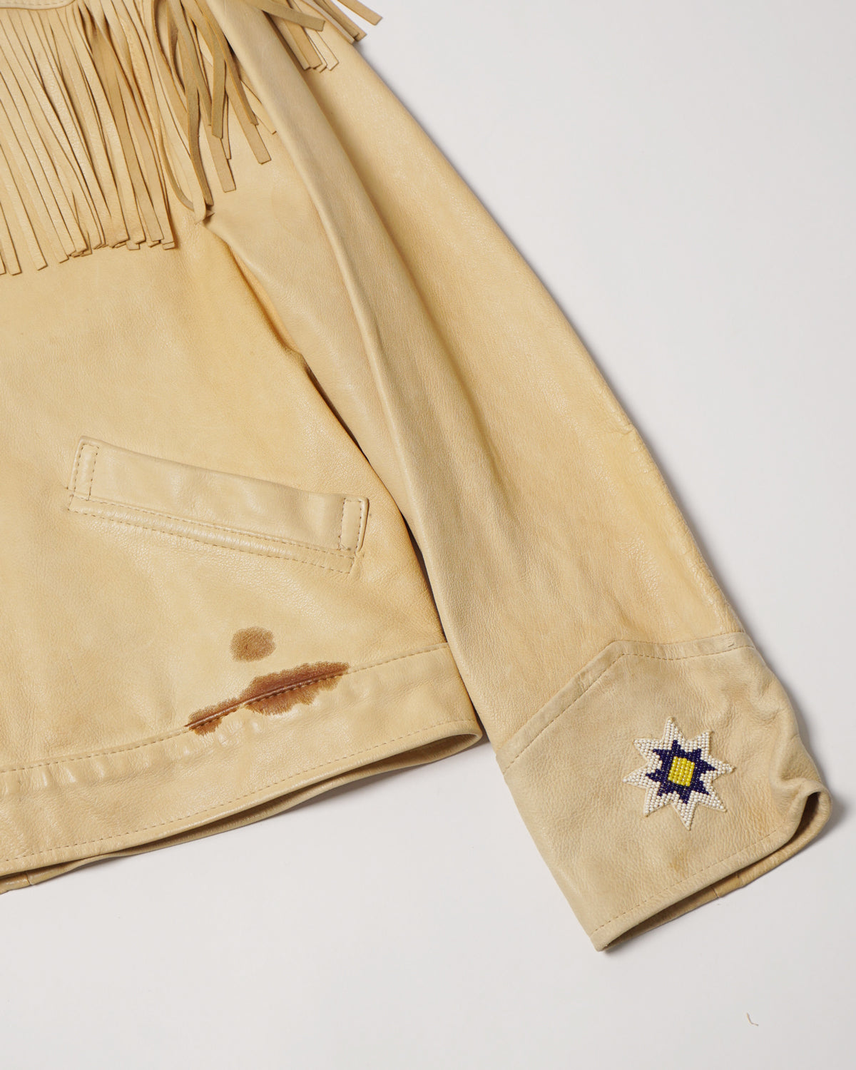 Polo Country Deerskin Beaded Fringe Jacket