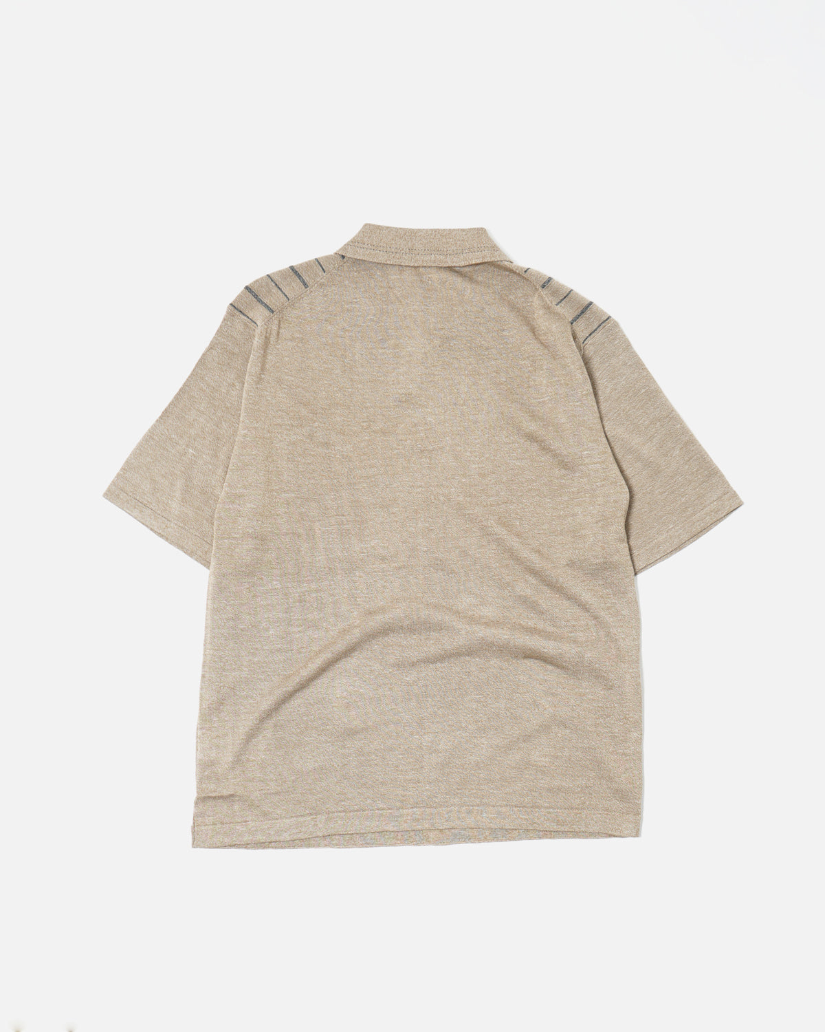 Pullover Zip Polo / Beige
