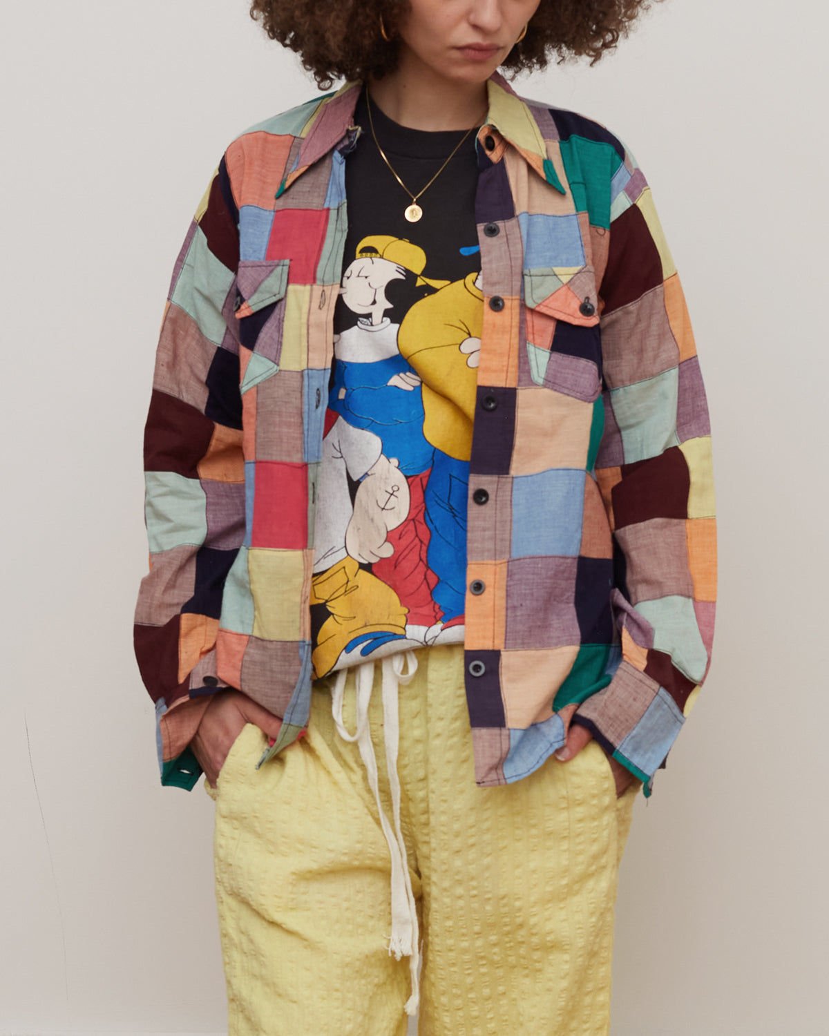 1970's Indian Madras Patchwork Shirts