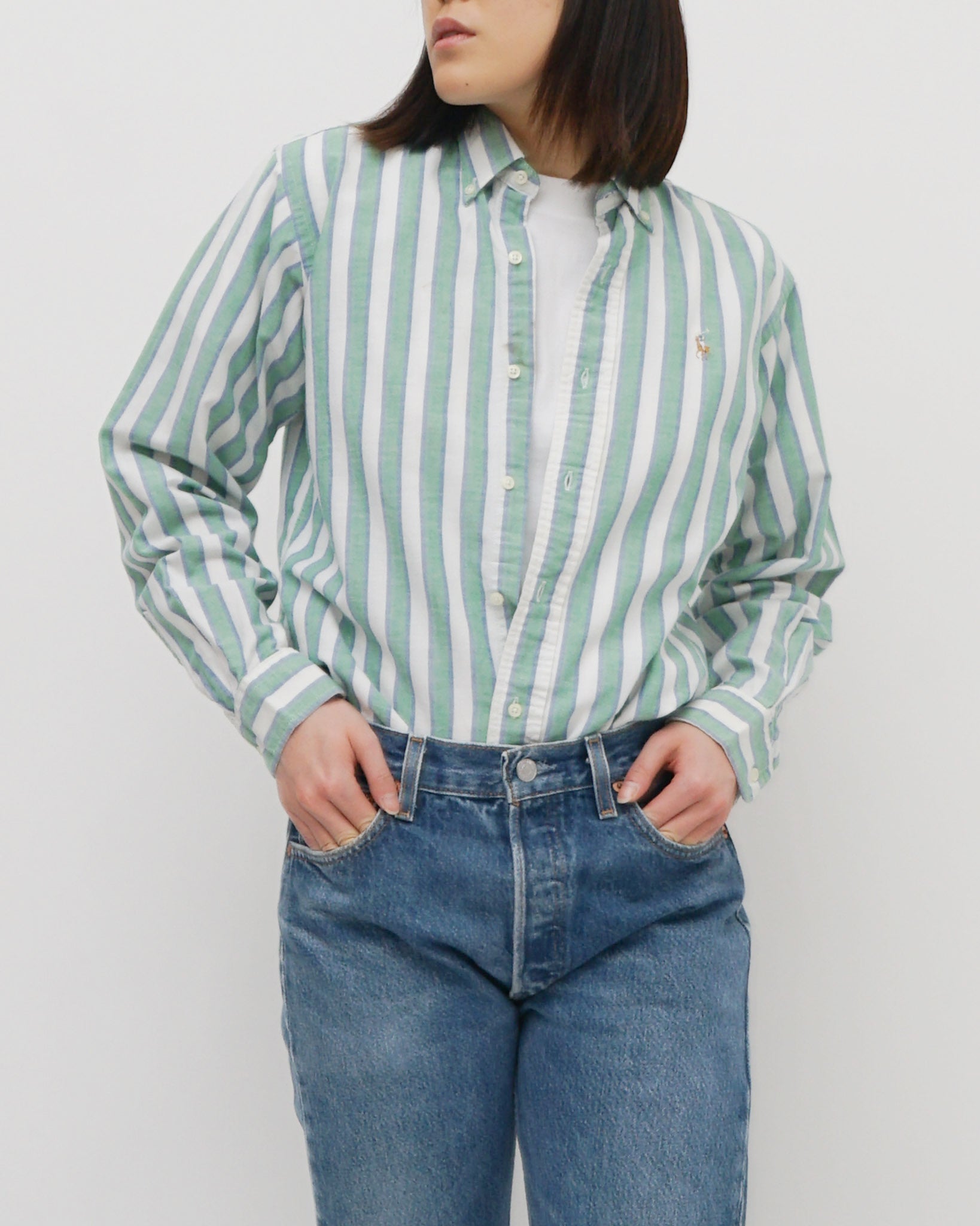 Oxford Shirts / Green Stripe