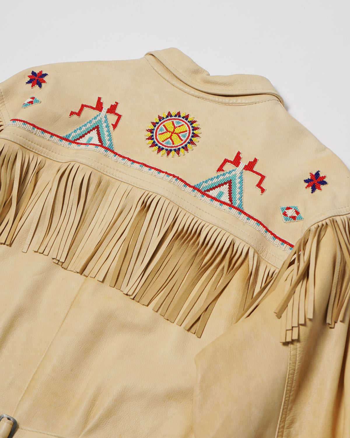 Polo Country Deerskin Beaded Fringe Jacket