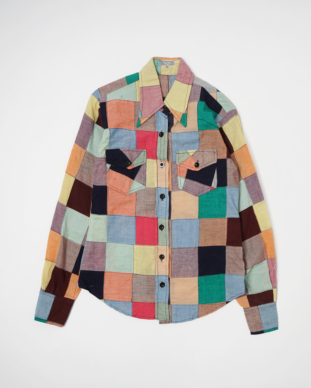 1970's Indian Madras Patchwork Shirts