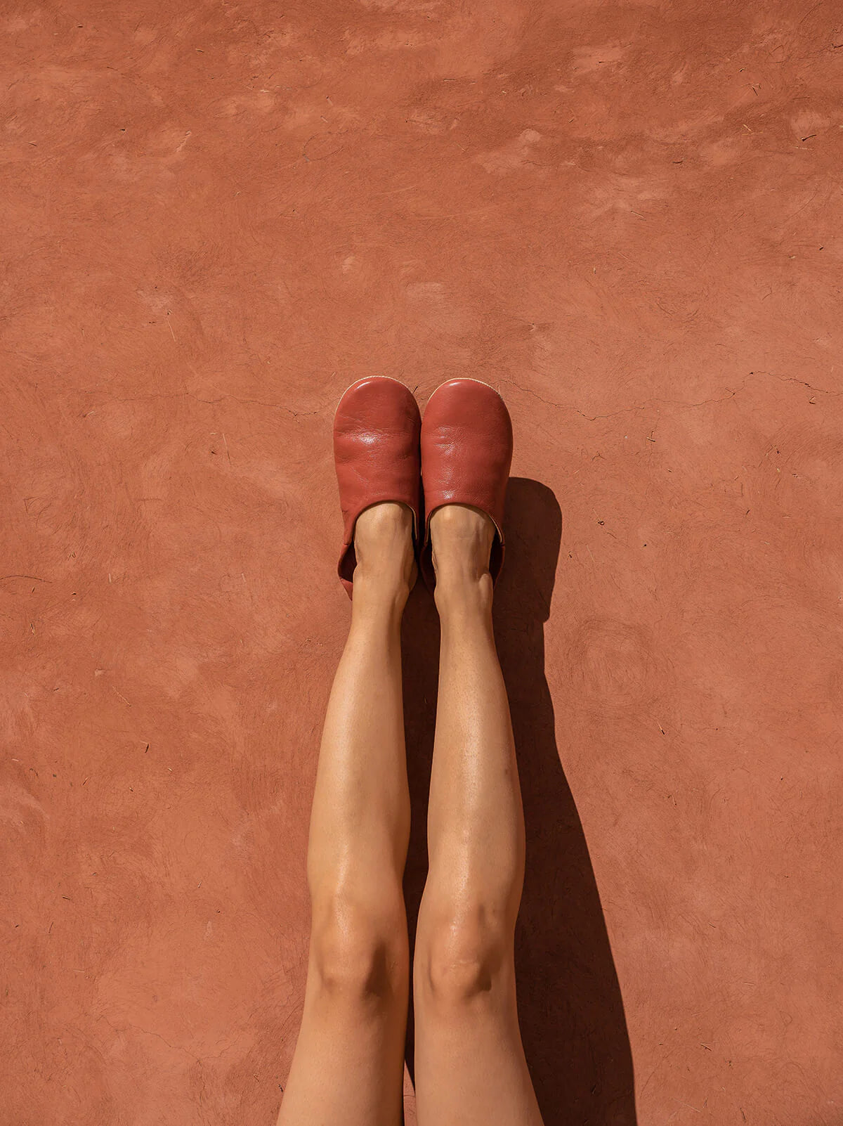 Moroccan Babouche Basic Slippers / Terracotta