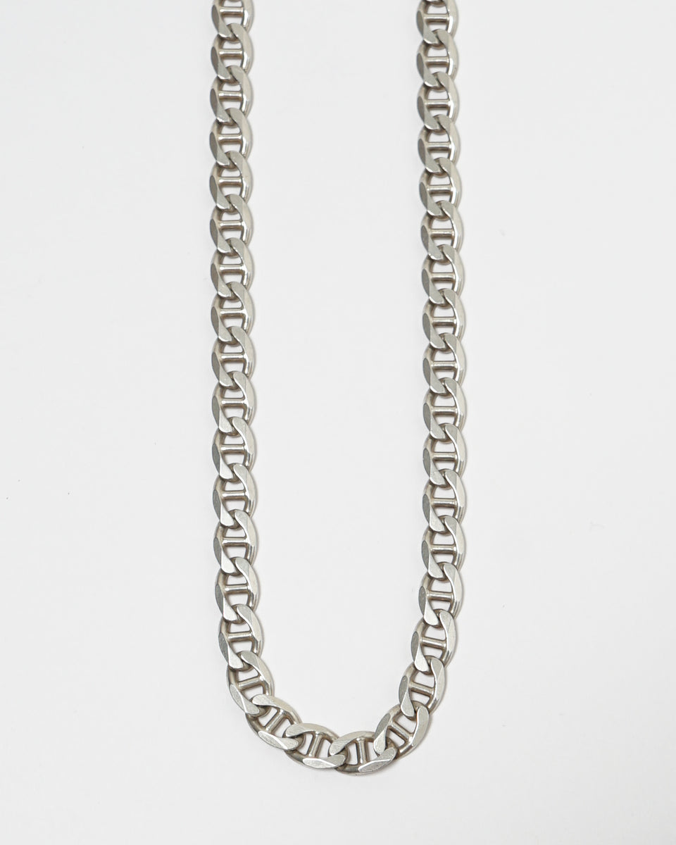 Huge Vintage Sterling Silver 925 Men Necklace Chain Stamped