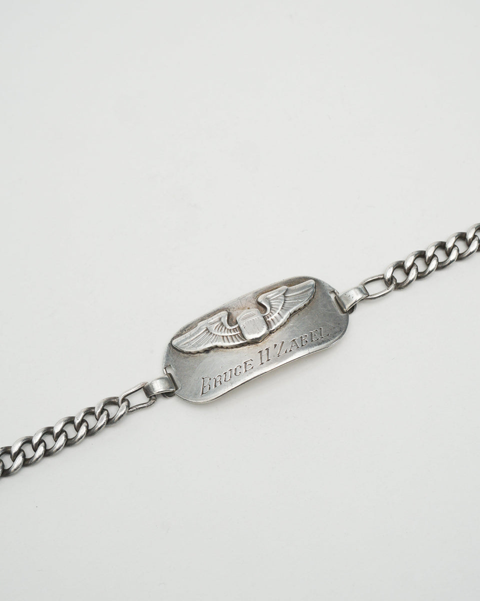 Silver US Army Air Force ID Chain Bracelet – Front General Store